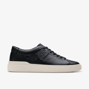 Adidasi Barbati Clarks Craft Swift Black Leather Negrii | 015629FUW
