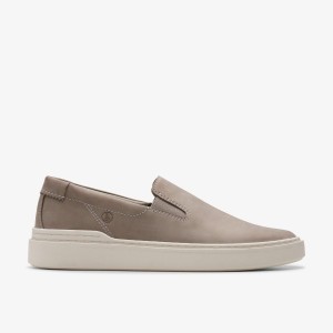 Adidasi Barbati Clarks Craft Swift Go Grey Nubuck Gri | 031942ZQU