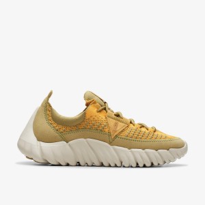 Adidasi Barbati Clarks NATURE 360 Light Olive Combination Masline Verzi Deschis | 896472IUK
