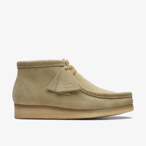 Cizme Dama Clarks Wallabee Boot Maple Suede Maple | 309265KSM