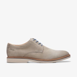 Pantofi Eleganți Barbati Clarks Atticus LT Lace Grey Nubuck Gri | 639014TEY