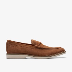 Pantofi Eleganți Barbati Clarks Atticus LT Slip Cola Suede Cola | 892370MIW