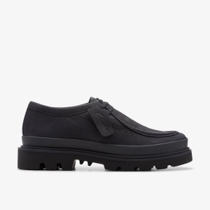 Pantofi Eleganți Barbati Clarks Badell Seam Black Nubuck Negrii | 297650JSI