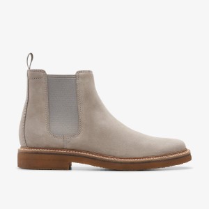 Pantofi Eleganți Barbati Clarks Clarkdale Easy Grey Gri | 036542ONR