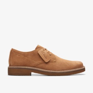 Pantofi Eleganți Barbati Clarks Clarkdale Derby Light Tan Suede Maro Deschis | 926703SXN