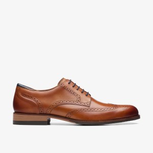 Pantofi Eleganți Barbati Clarks Craft Arlo Limit Tan Leather Maro | 671308RQX