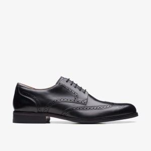 Pantofi Eleganți Barbati Clarks Craft Arlo Limit Black Leather Negrii | 926381MFO