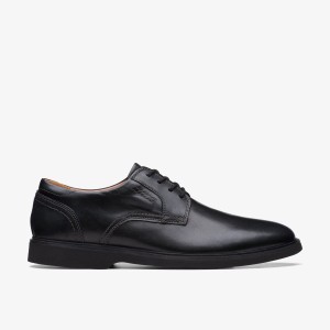 Pantofi Eleganți Barbati Clarks Malwood Lace Black Leather Negrii | 610387RLA