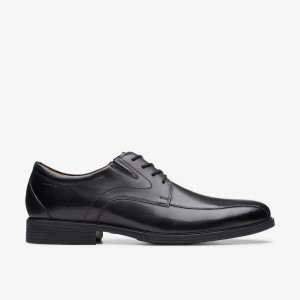 Pantofi Eleganți Barbati Clarks Whiddon Pace Black Leather Negrii | 815627STX