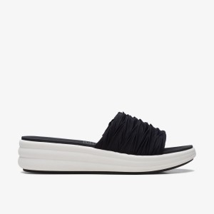 Pantofi Platforma Dama Clarks Drift Petal Black Negrii | 967845JVB