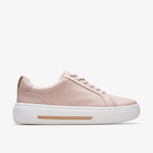 Pantofi Platforma Dama Clarks Hollyhock Walk Rose Leather Roz | 524630BOW