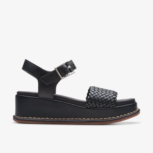 Pantofi Platforma Dama Clarks Kimmei Bay Black Negrii | 538214VOF
