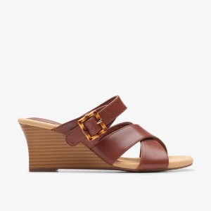 Pantofi Platforma Dama Clarks Kyarra Judi Tan Maro | 528063XRP