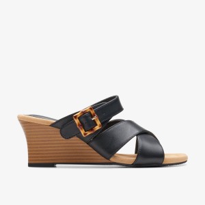 Pantofi Platforma Dama Clarks Kyarra Judi Black Negrii | 091548HNB