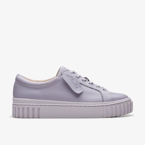 Pantofi Platforma Dama Clarks Mayhill Walk Lilac Leather Violet | 025173RGX