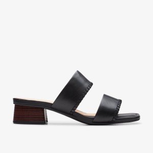 Saboti Dama Clarks Serina 35 Mule Black Leather Negrii | 719645GDL