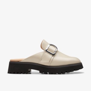 Saboti Dama Clarks Stayso Free Ivory Leather Albi | 675431XHN