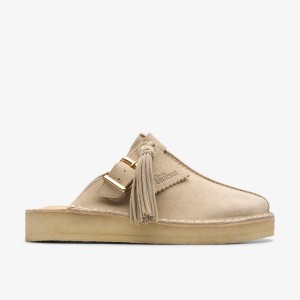 Saboti Dama Clarks Trek Mule Sand Suede Maro | 054281BPS