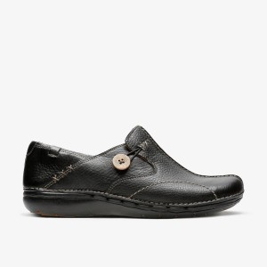 Saboti Dama Clarks Un Loop Black Negrii | 629438EJI