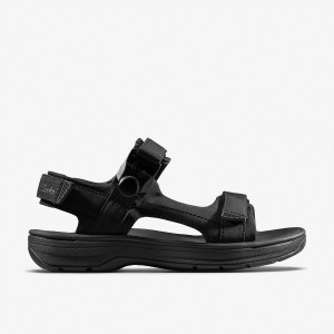 Sandale Barbati Clarks Martine Rose Mens Sandal 2 Black Textile Negrii | 352917GNM