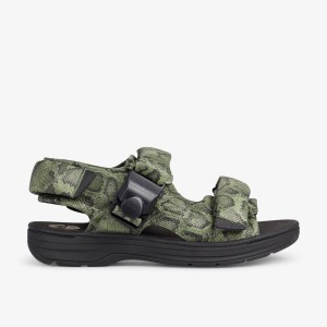 Sandale Barbati Clarks Martine Rose Mens Sandal 1 Green Snake Verzi Snakeskin | 827340EDX