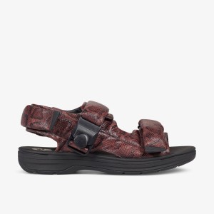 Sandale Barbati Clarks Martine Rose Mens Sandal 1 Brown Snake Maro Snakeskin | 941735DTI