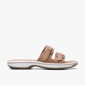 Sandale Dama Clarks Breeze Piper Warm Beige Bej | 867432FBV