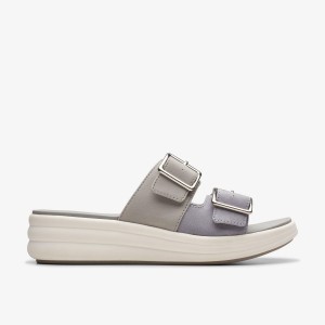 Sandale Dama Clarks Drift Buckle Lilac Combination Violet | 467320HKR