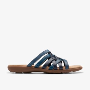 Sandale Dama Clarks Elizabelle Rio Blue Multicolour Albastri | 814920VPO