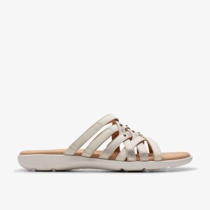 Sandale Dama Clarks Elizabelle Rio Off White Multicolour Albi | 718609JIK