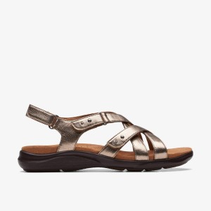 Sandale Dama Clarks Kitly Go Metallic Metal | 072548RBD