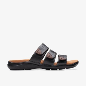Sandale Dama Clarks Kitly Walk Black Negrii | 678523DKG