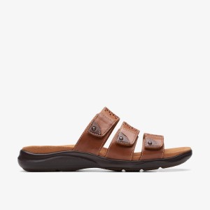 Sandale Dama Clarks Kitly Walk Tan Maro | 251834UPW