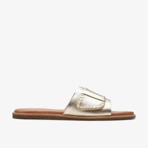 Sandale Dama Clarks Maritime Mule Champagne Leather Champagne | 702981JZQ