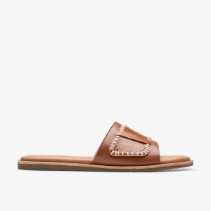 Sandale Dama Clarks Maritime Mule Tan Interest Maro | 485630EPO