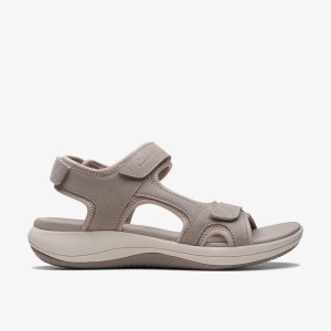 Sandale Dama Clarks Mira Bay Stone Gri | 236978YMB