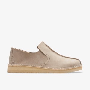 Slip On & Loafers Barbati Clarks Desert Mosier Sand Suede Maro | 841793NMO