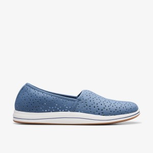 Slip Ons Dama Clarks Breeze Emily Blue Albastri | 832597JLH