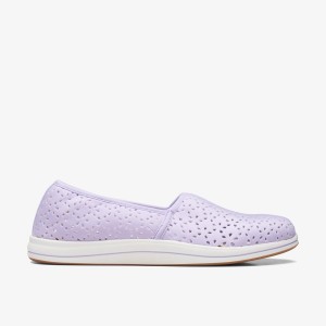 Slip Ons Dama Clarks Breeze Emily Lilac Violet | 059326HAN