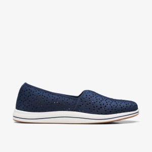 Slip Ons Dama Clarks Breeze Emily Navy Bleumarin | 781943YFZ