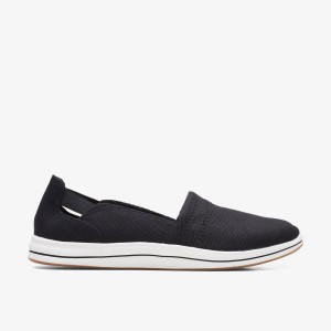 Slip Ons Dama Clarks Breeze Step II Black Negrii | 157243JVD