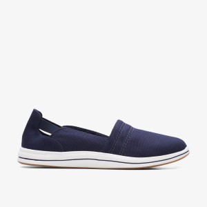 Slip Ons Dama Clarks Breeze Step II Dark Navy Bleumarin | 725961PVI