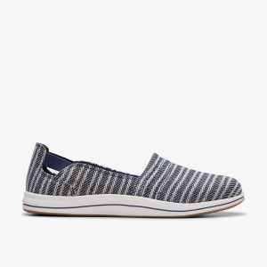Slip Ons Dama Clarks Breeze Step II Navy Bleumarin | 458639WPU