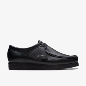 Wallabees Barbati Clarks Wallabee Black Leather undefined | 024679LFH