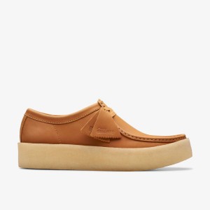 Wallabees Barbati Clarks Wallabee Cup Mid Tan Leather Maro | 156029YUE