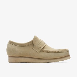 Wallabees Barbati Clarks Wallabee Loafer Maple Suede Maple | 734916LFR