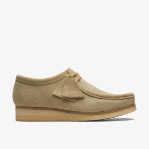 Wallabees Barbati Clarks Wallabee Maple Suede Maple | 138079UQE